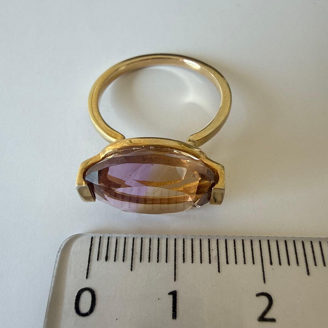 アルティーダウード [ancient]オーバルアメトリン リング　13号　925