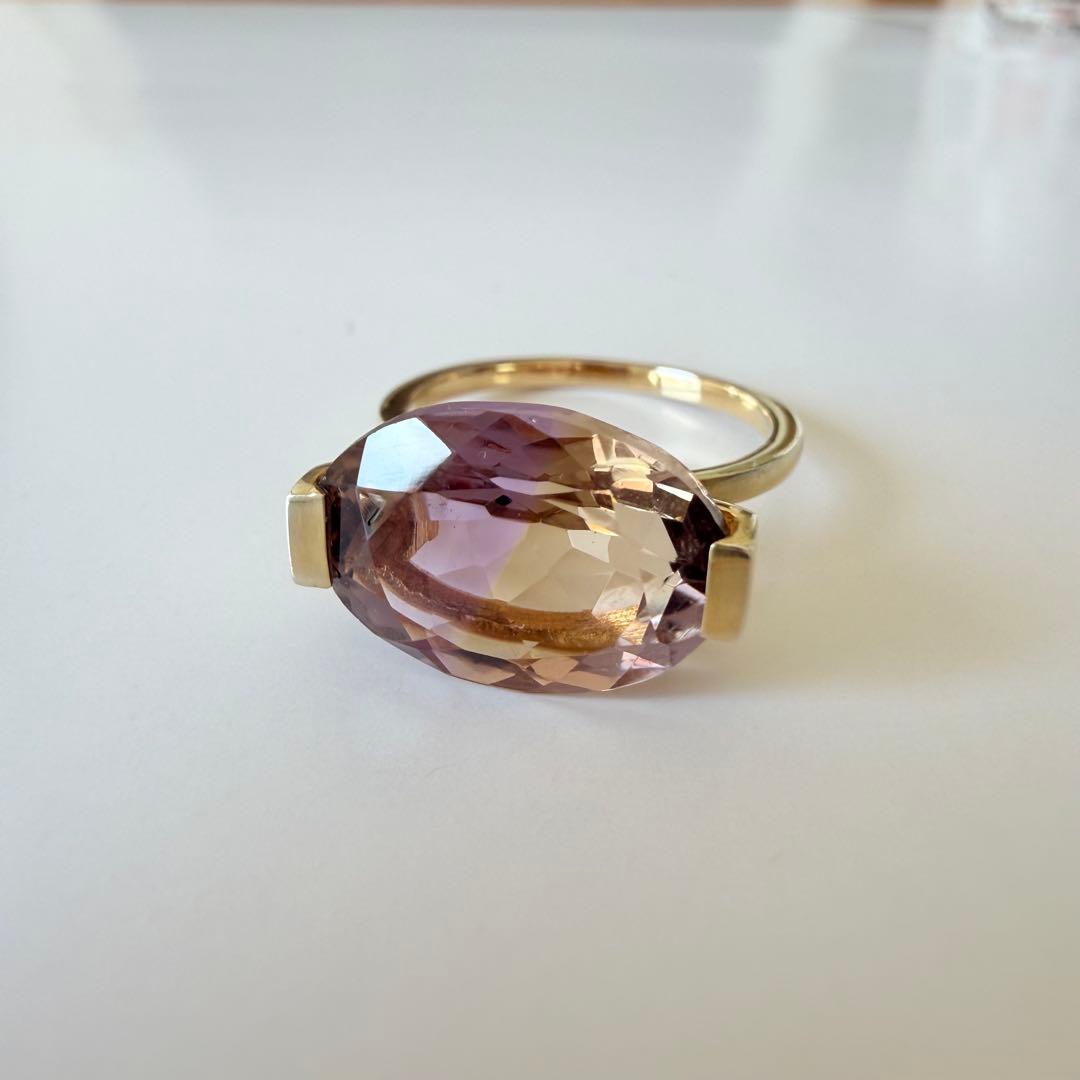 アルティーダウード [ancient]オーバルアメトリン リング　13号　925