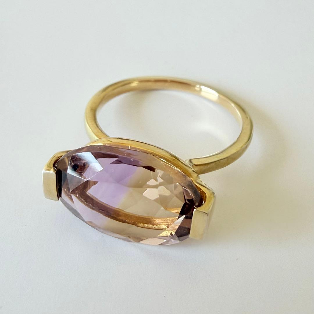 アルティーダウード [ancient]オーバルアメトリン リング　13号　925