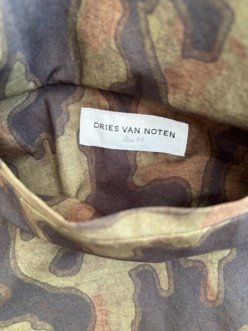dries van noten ドリスヴァンノッテン 迷彩 カモフラ柄 コート
