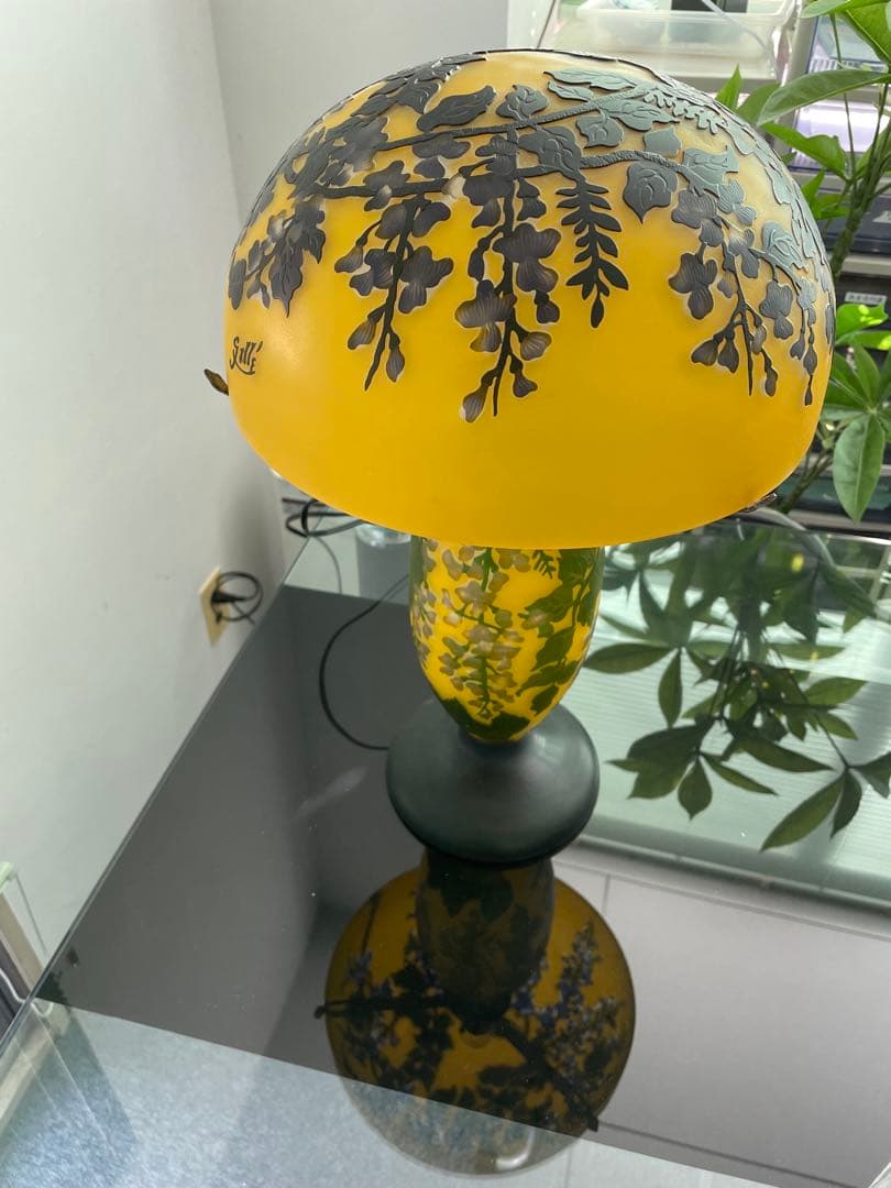 アンティークランプ　ガレふう　高級　美品