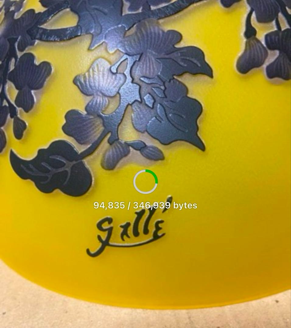 アンティークランプ　ガレふう　高級　美品