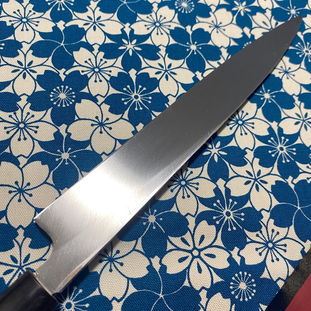 堺 味正 作 本霞 白鋼 柳刃 7寸 210mm 水牛柄