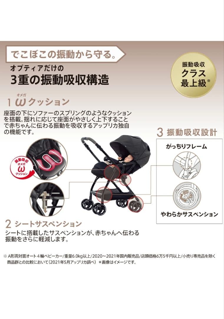 お買い得✨Aprica オプティア クッション グレイス ベビーカー アップリカ