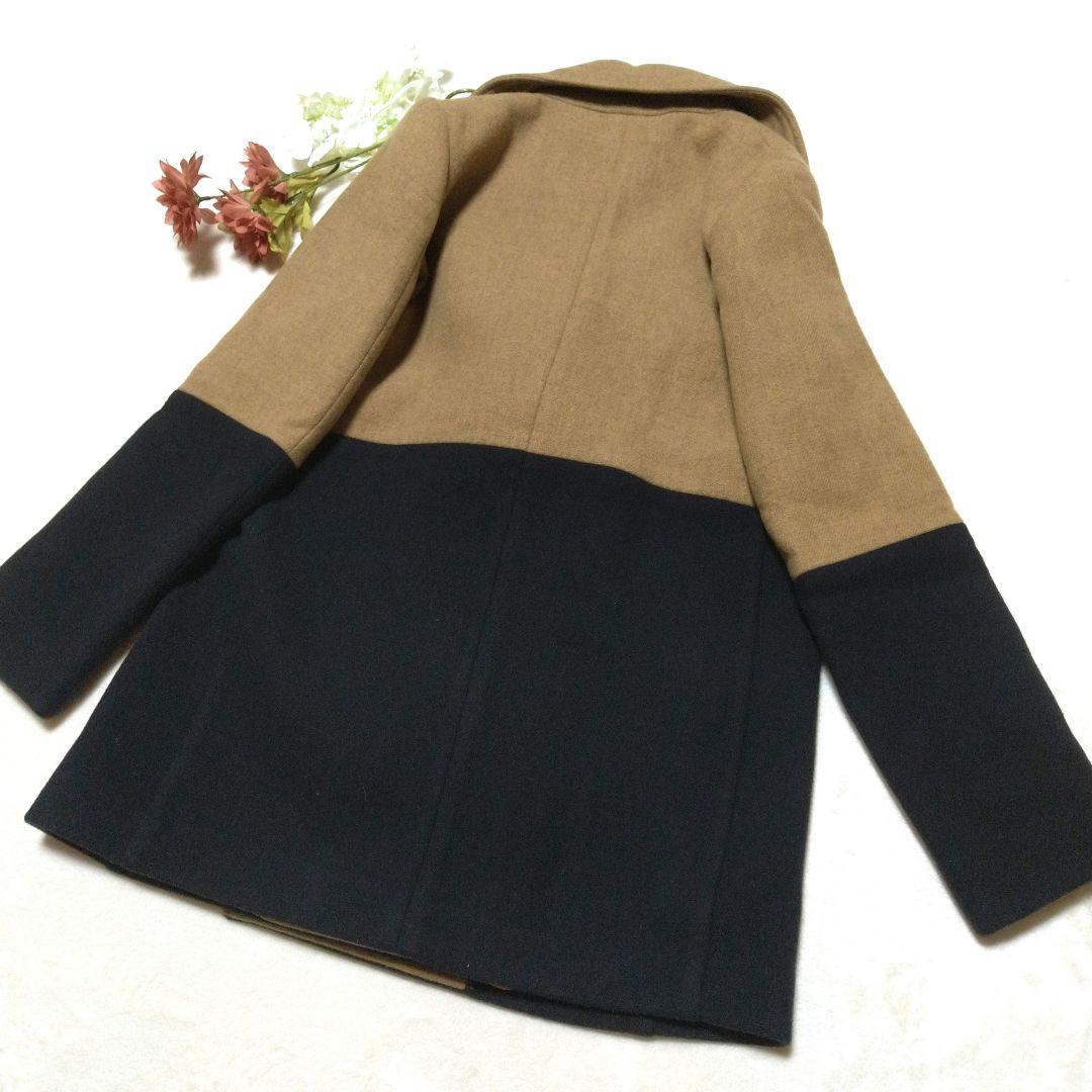 美品 エトロ メルトンウール100　 ピーコート MーL