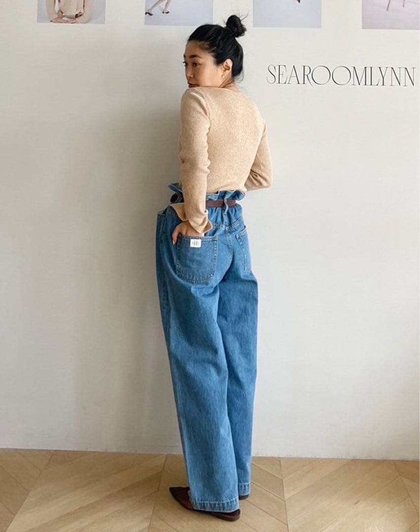 searoomlynn オーバーウエストワイドデニム SRN05 23
