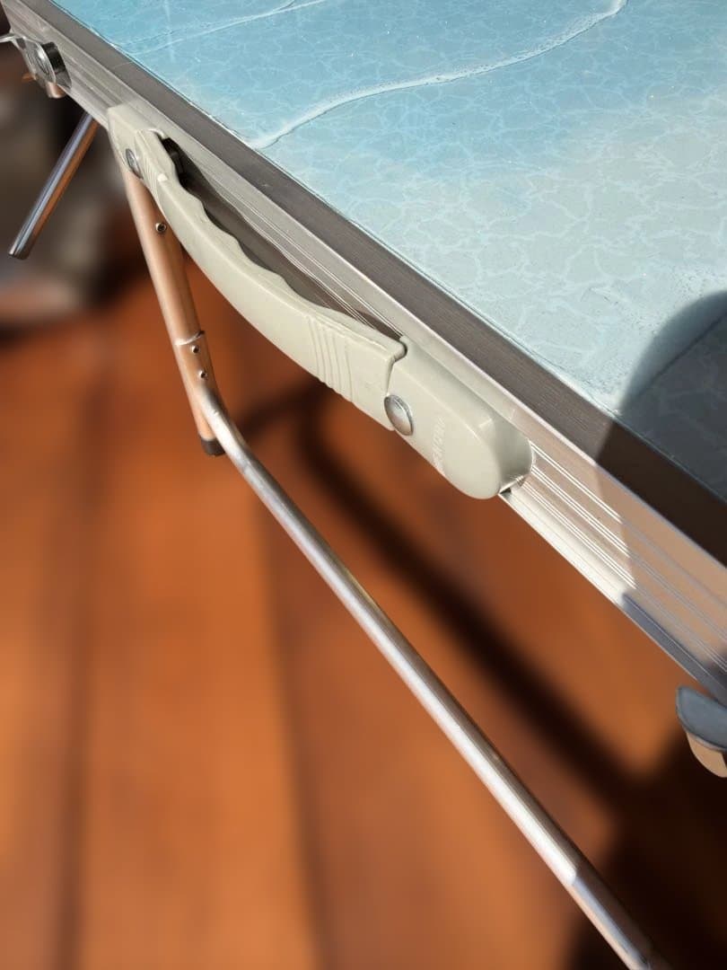 アウトドアテーブル 折りたたみ 90x60 高さ調整　レジン　海　波