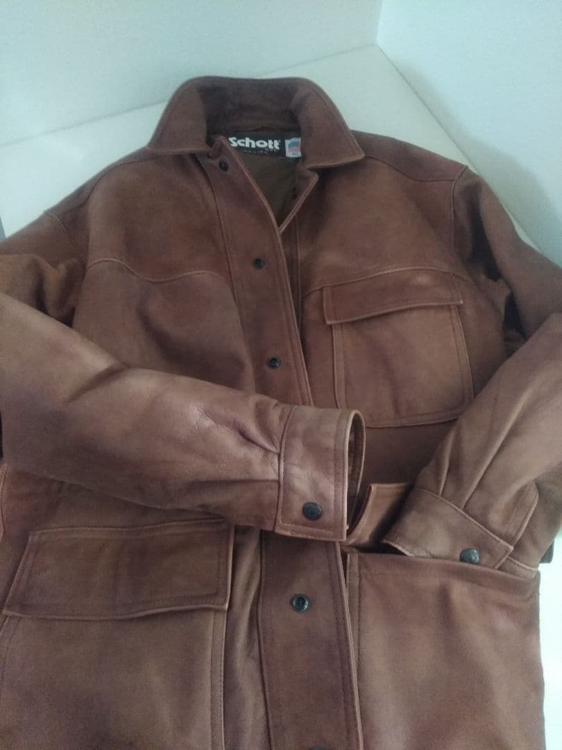 【中古】Schott レザージャケット size40 アメリカ製