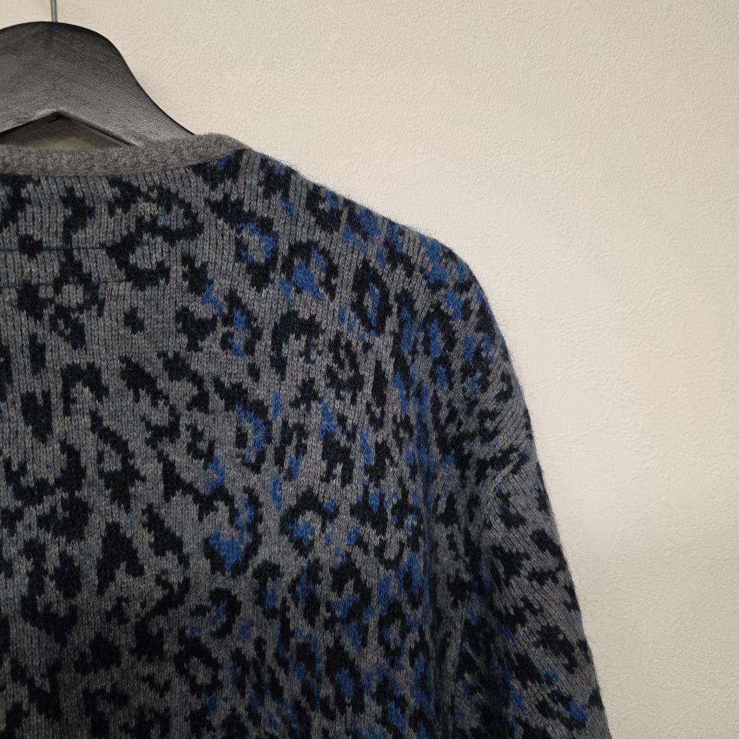 2025aw ワコマリア LEOPARD レオパードモヘアカーディガン　L