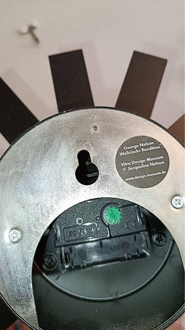 ジョージ・ネルソン vitra　アスタリスククロック 掛け時計 ブラック