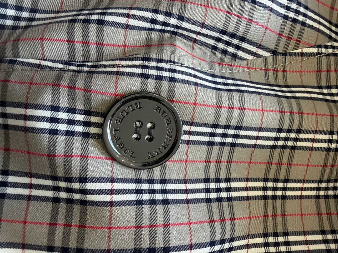 希少　美品　バーバリーブルーレーベル　チェックトレンチコート　40 大幅値下げ