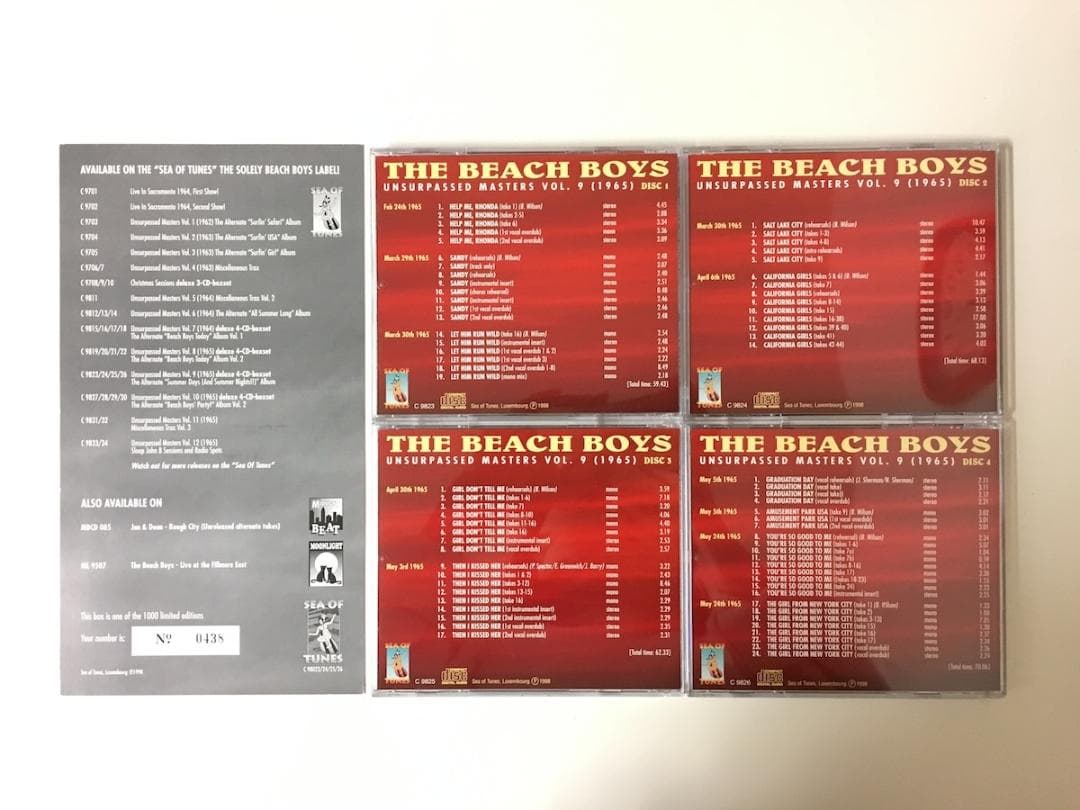 洋楽 THE BEACH BOYS UNSURPASSED MASTERS VOL.9