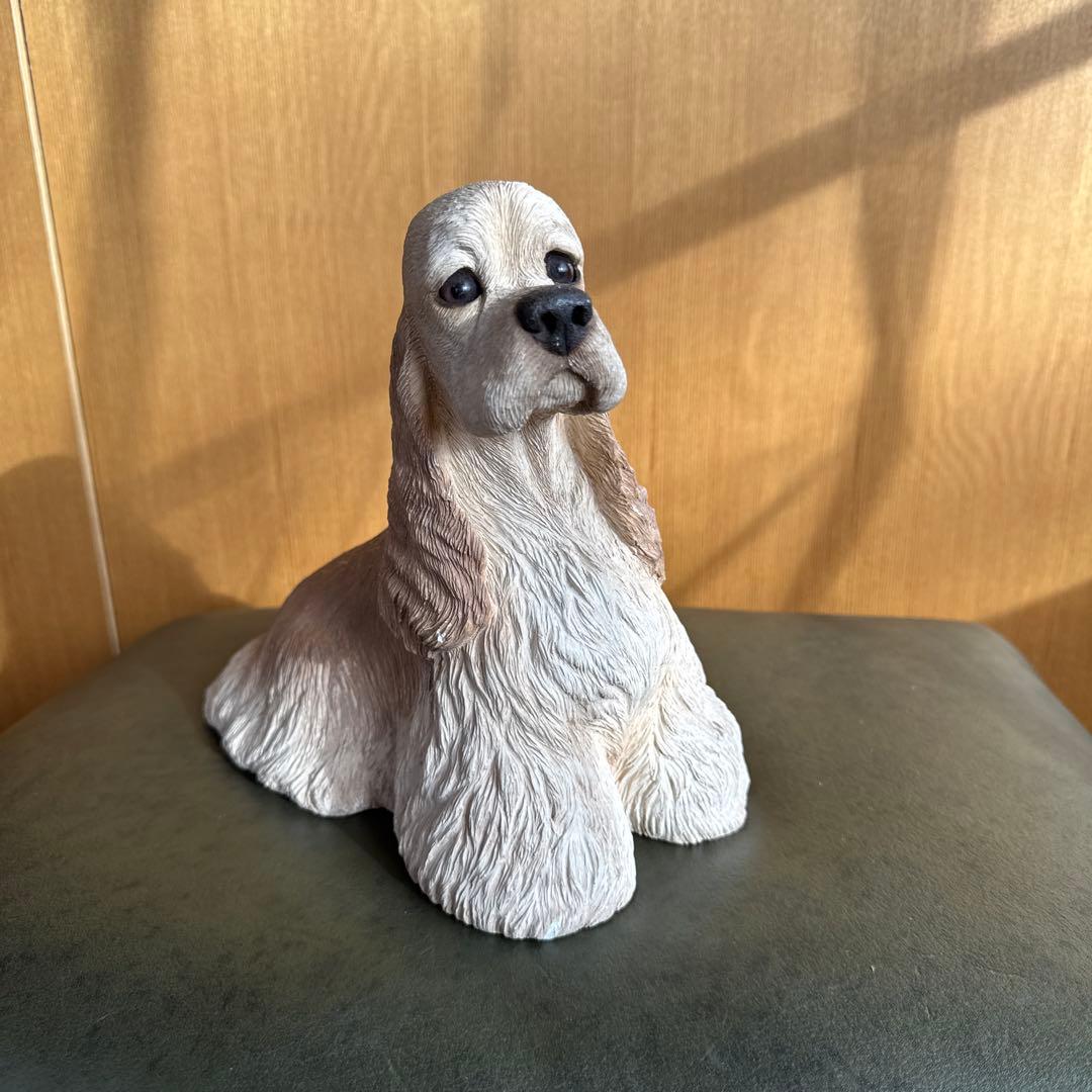 アメリカンコッカースパニエル 置物　バフ　サンディキャスト