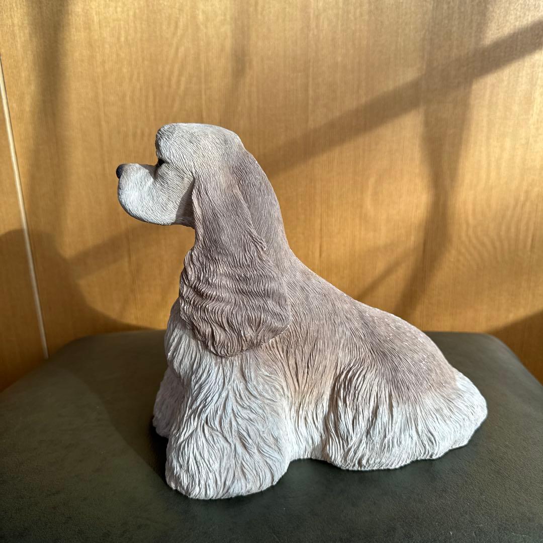 アメリカンコッカースパニエル 置物　バフ　サンディキャスト