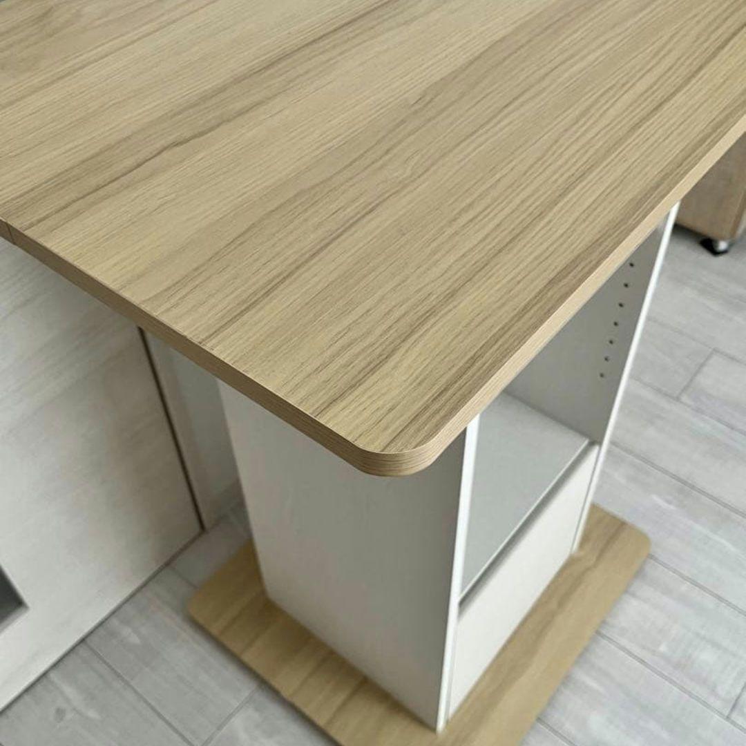 【中古】 宮武製作所コンパクトバーテーブルKNT-F1600ナチュラル