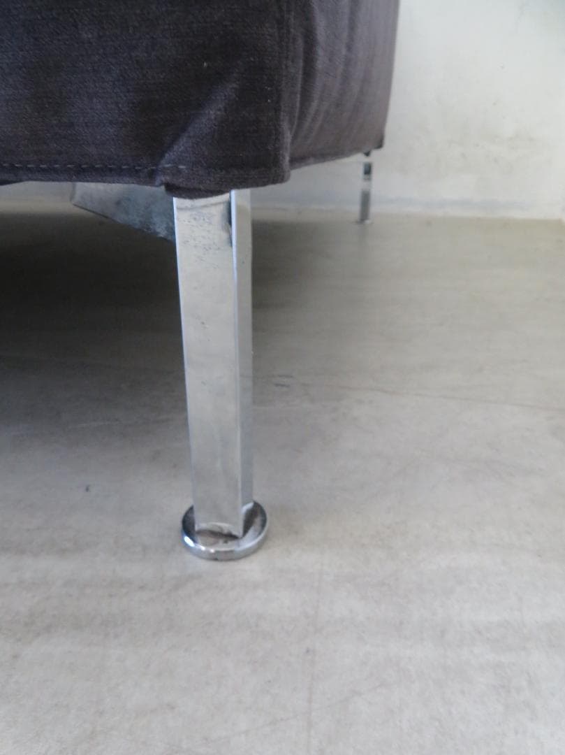 美品■カッシーナ■BOX■2人掛けワイドソファ■フェザー■ナス紺■69.6万円