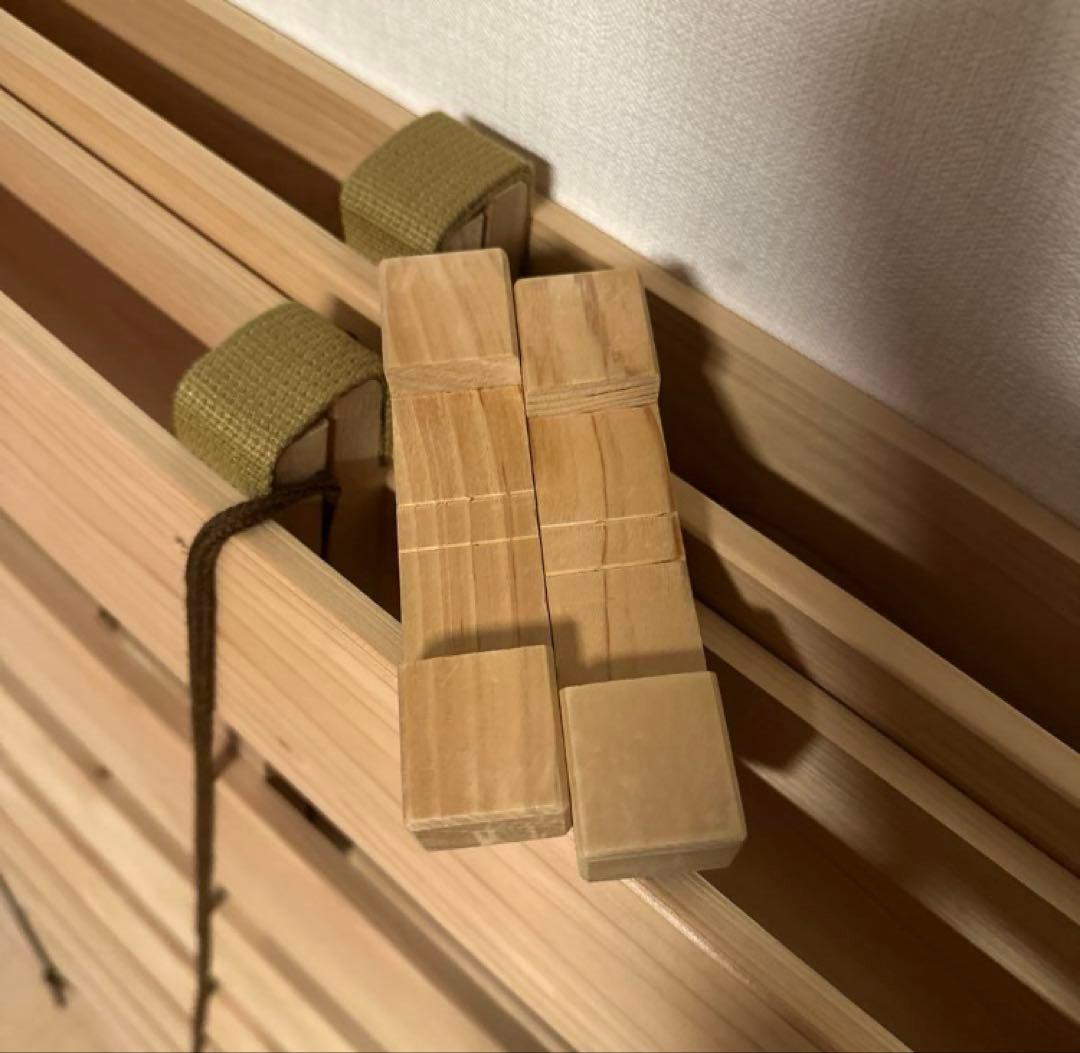 木の香 シングルサイズ 檜 すのこベッド 2台セット（半額以下）