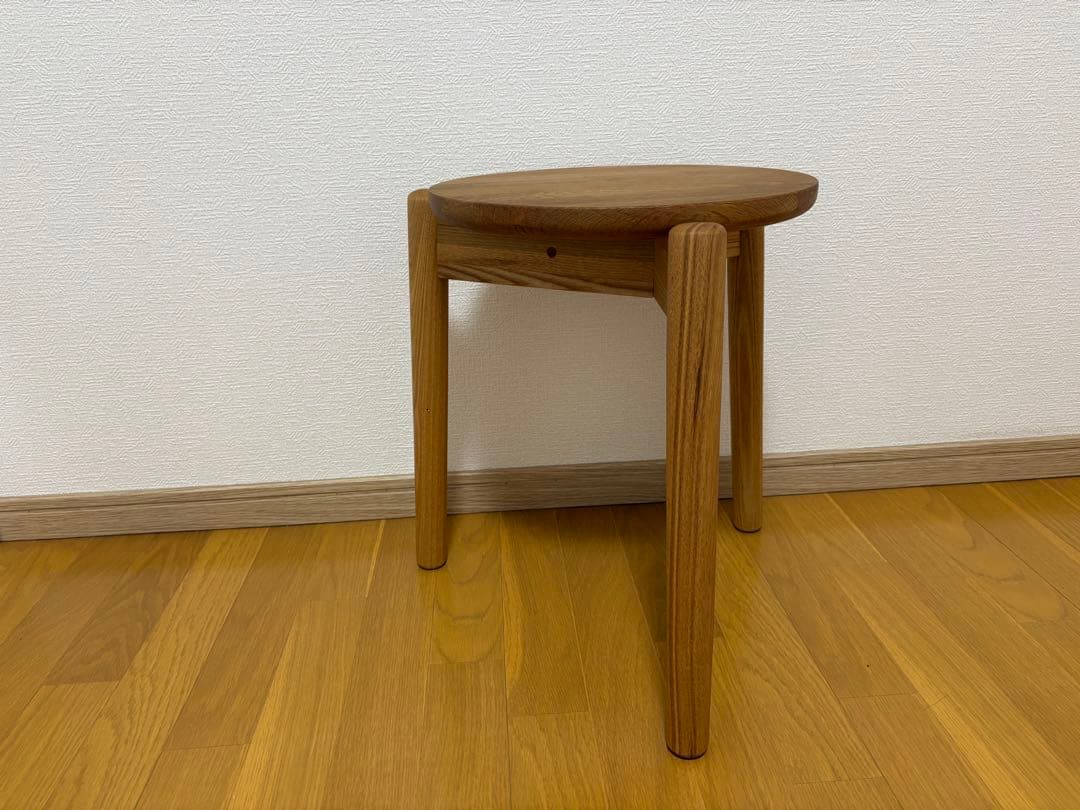 unico オーク材 円形サイドテーブル 直径600mm