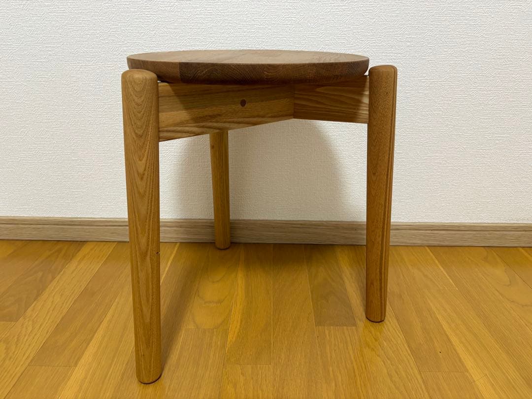 unico オーク材 円形サイドテーブル 直径600mm