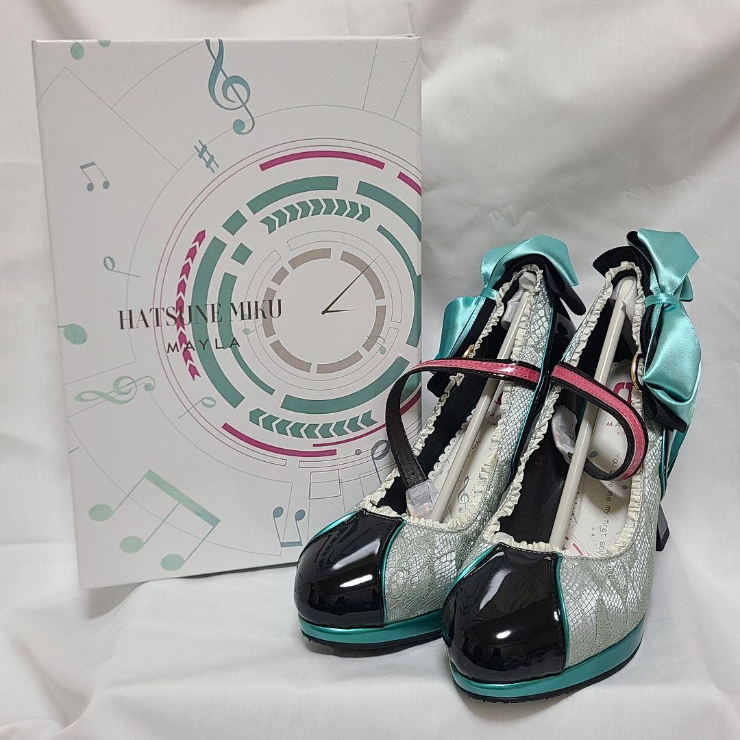 MAYLA 初音ミク アイコニック シューズオブジェ パンプス
