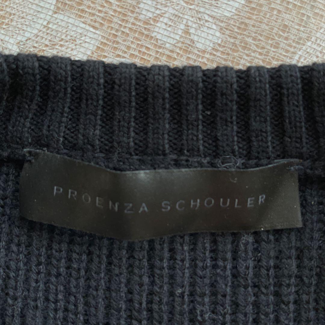 超高級イタリア製　PROENZA SCHOULER ウールニットM黒×ゴールド