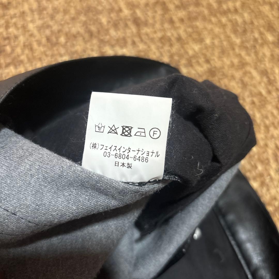 666 Original Clothing ブラック レザー パンツ 32