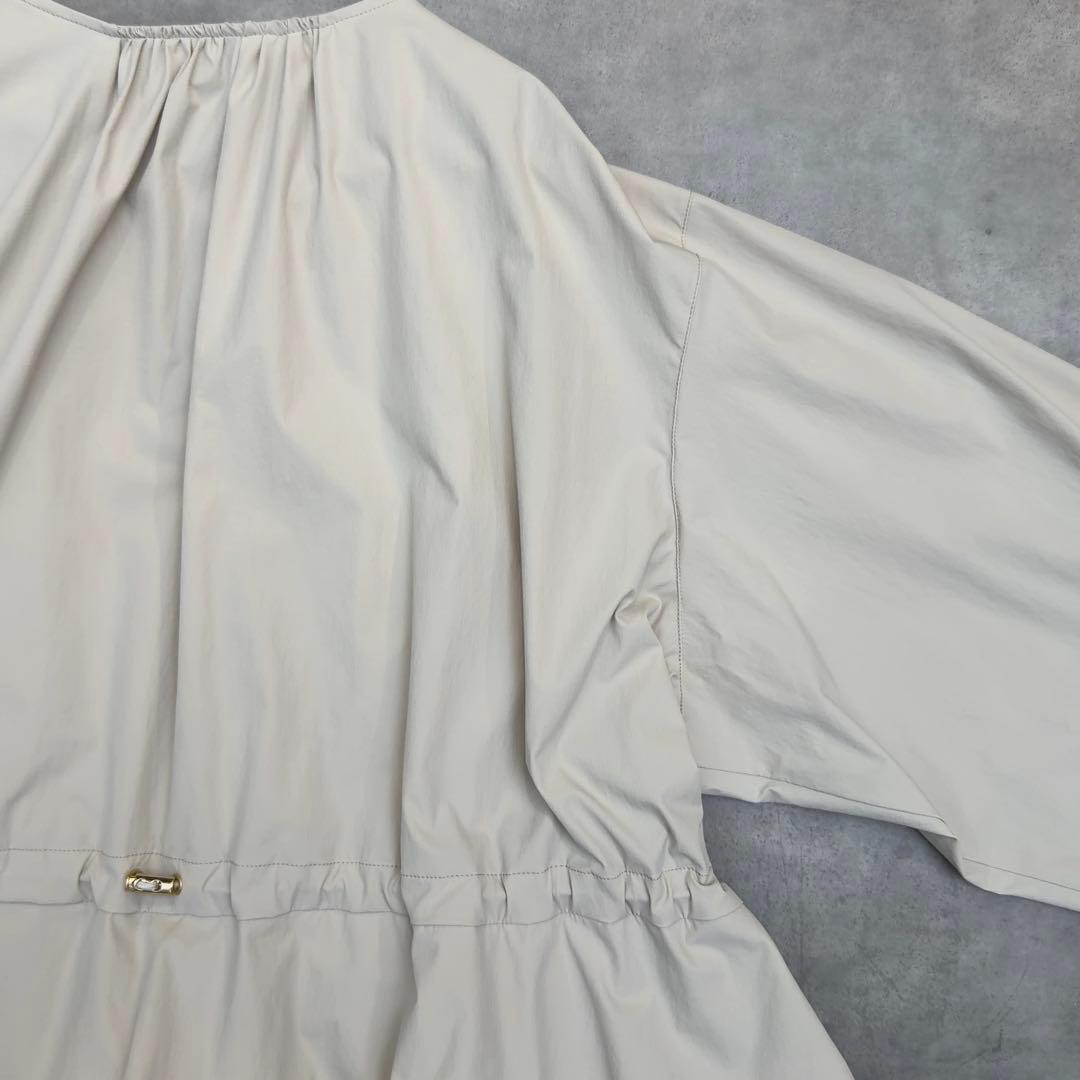 25SS【23区】撥水加工ナイロン2WAYストレッチロングアウター 44 13号