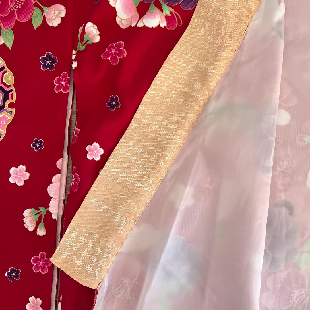 アリサナ 袴 セット 小学校 卒業式 赤 ネイビー 160 髪飾り付き 美品