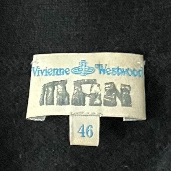 【美品】ヴィヴィアンウエストウッド ロングカーディガン オーブ刺繍 ブラック 黒