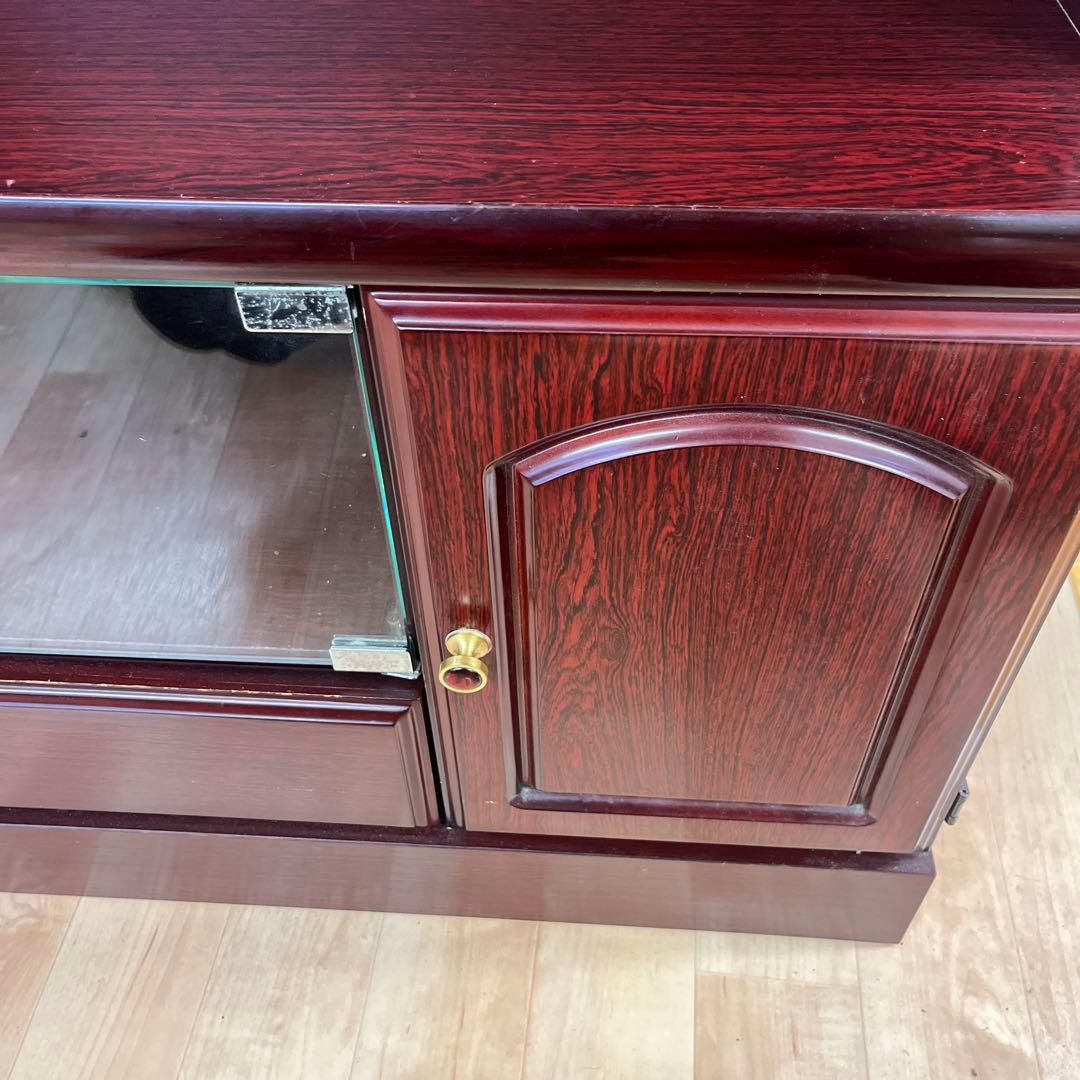 昭和 レトロ　サイドボード　食器棚　本棚　ガラスキャビネット