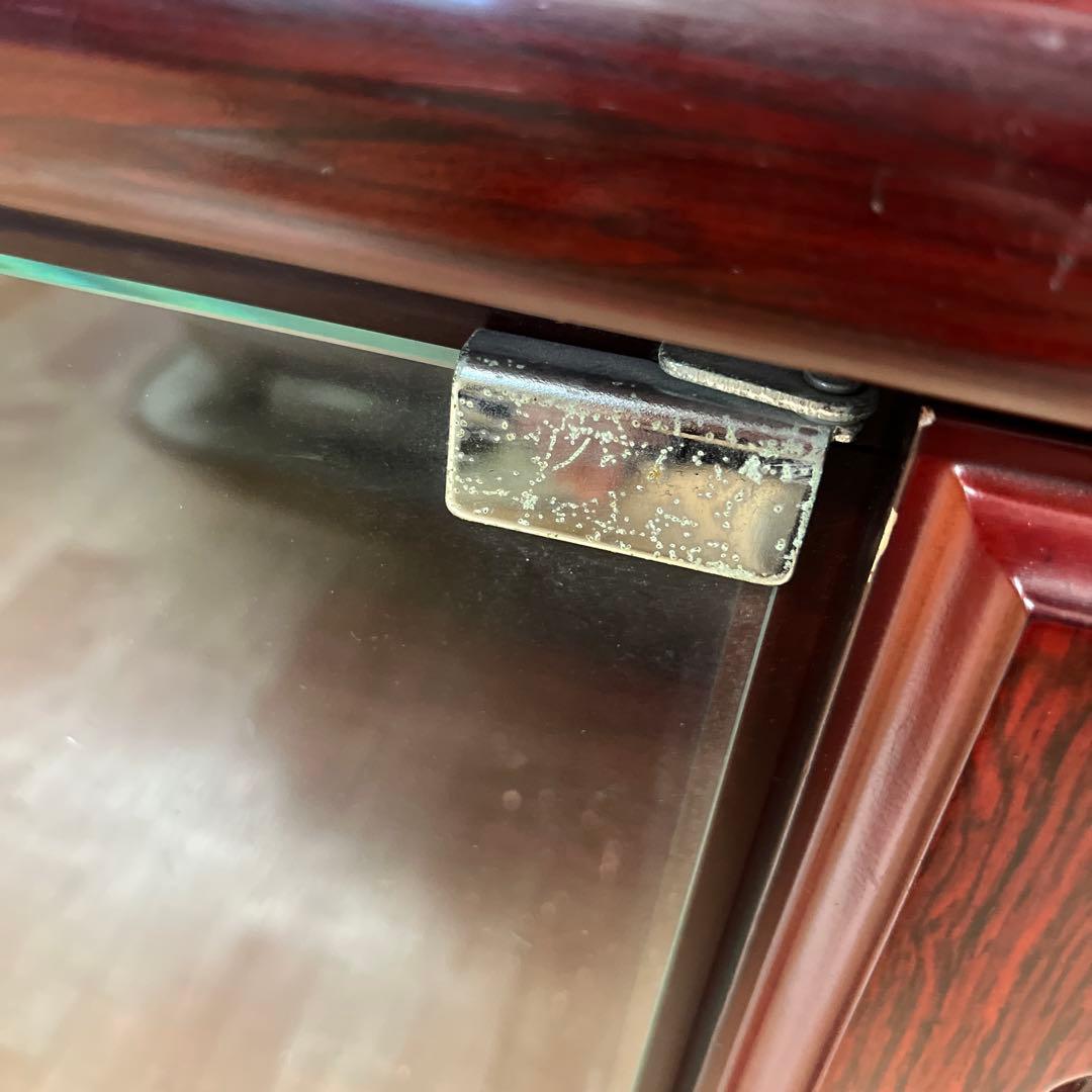 昭和 レトロ　サイドボード　食器棚　本棚　ガラスキャビネット