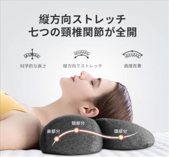 【首こり肩こり対策】頸椎サポート 低反発まくら／安眠・快眠枕