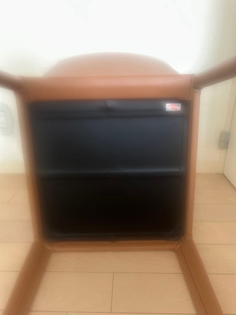 イタリアCATTELANMARGOT本革張り シンプル チェア(1脚)