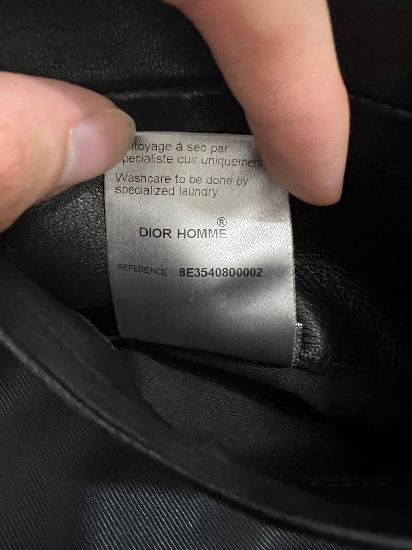 Dior homme レザー　ジャケット