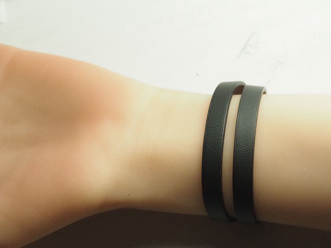 HERMES　エルメス　レザーブレスレット ビーアピ　ドゥブルトゥール