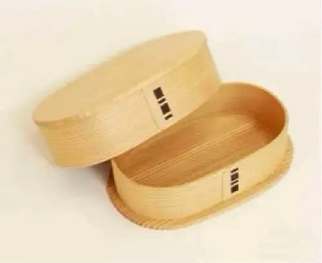 新品 秋田杉 大館工芸社 曲げわっぱ 小判弁当 1段 弁当箱 大サイズ