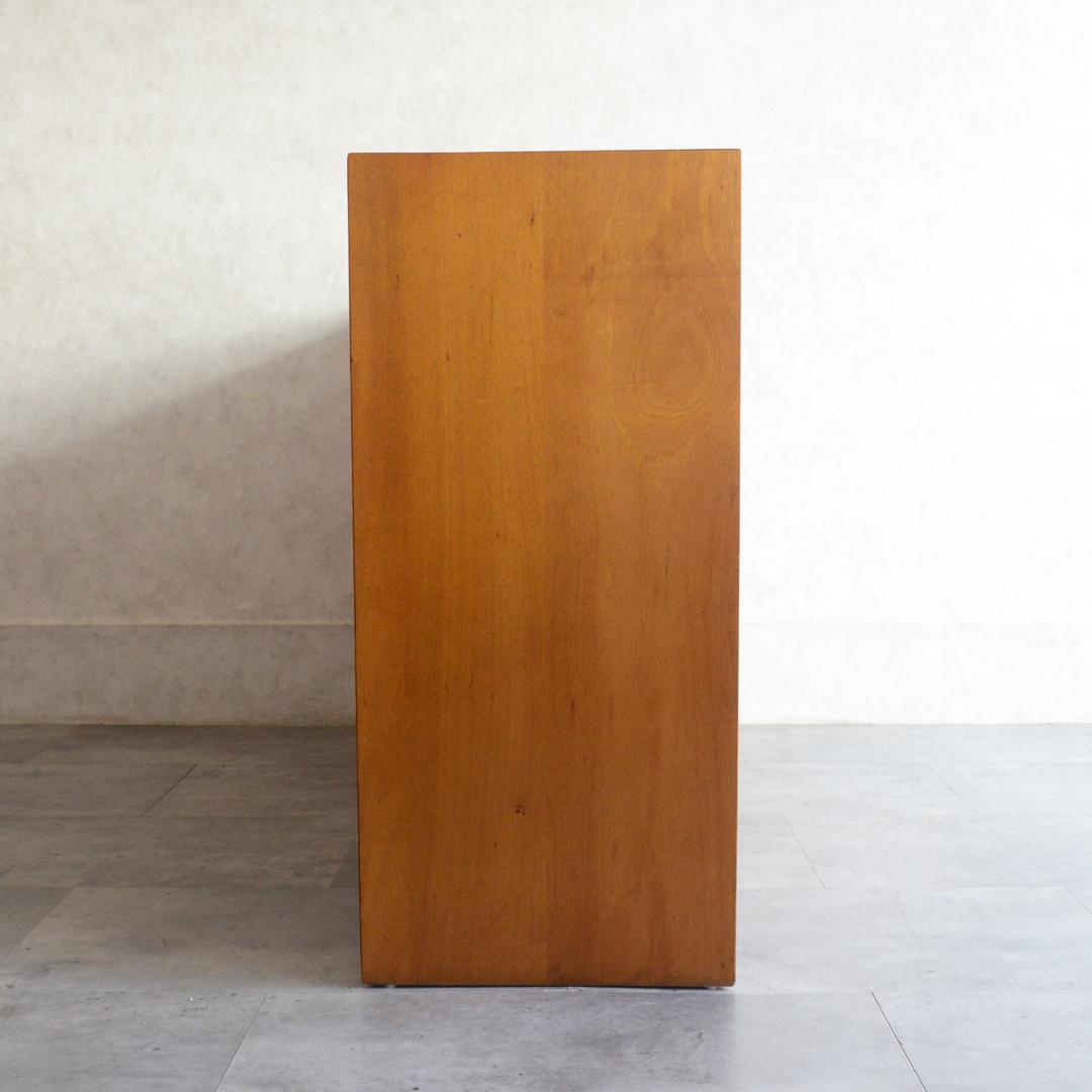 ヴィンテージ チーク ガラスキャビネット カップボード ディスプレイキャビネット