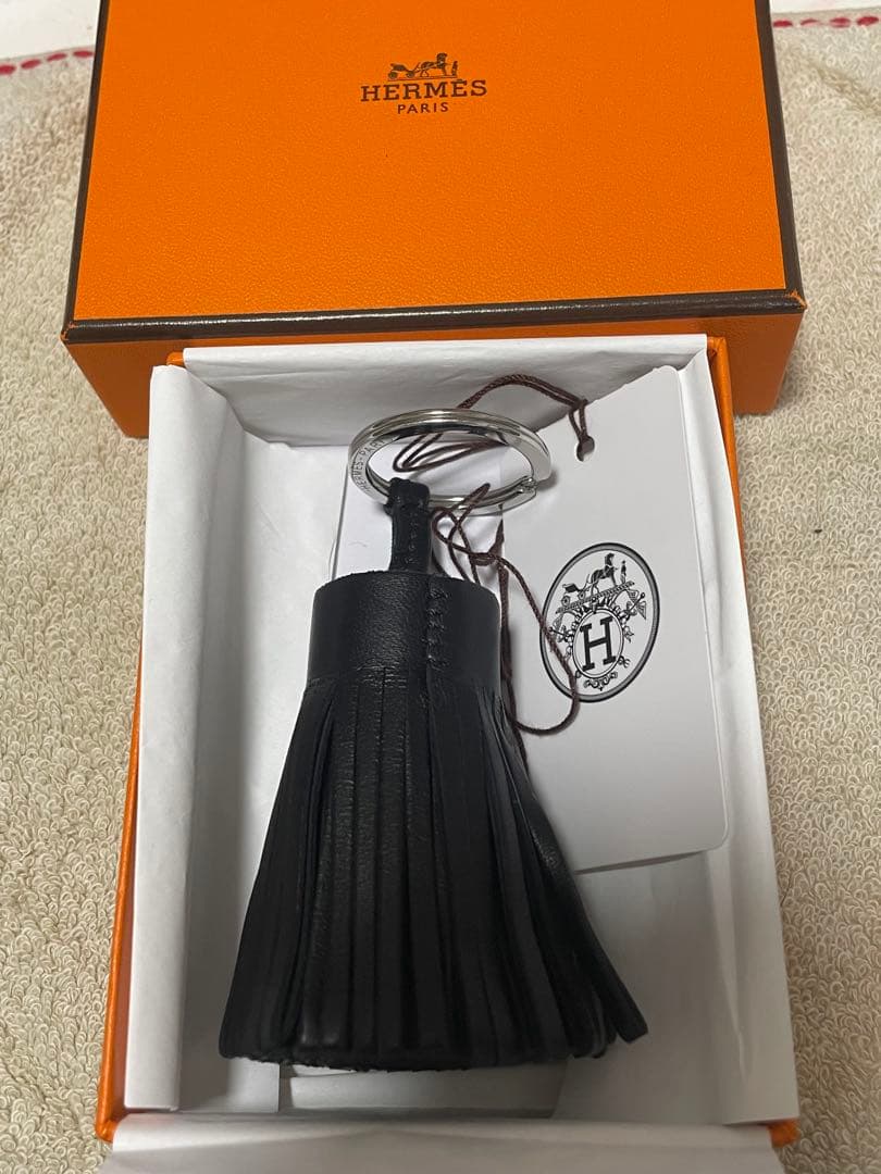 未使用品　エルメス　カルメン　ブラック　キーリング　チャーム