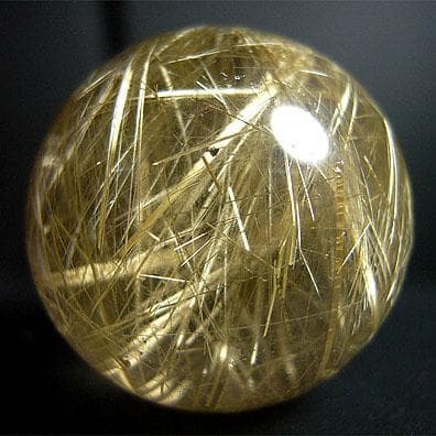 丸玉（ゴールデンルチルクォーツ42）