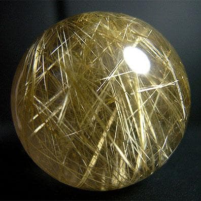 丸玉（ゴールデンルチルクォーツ42）