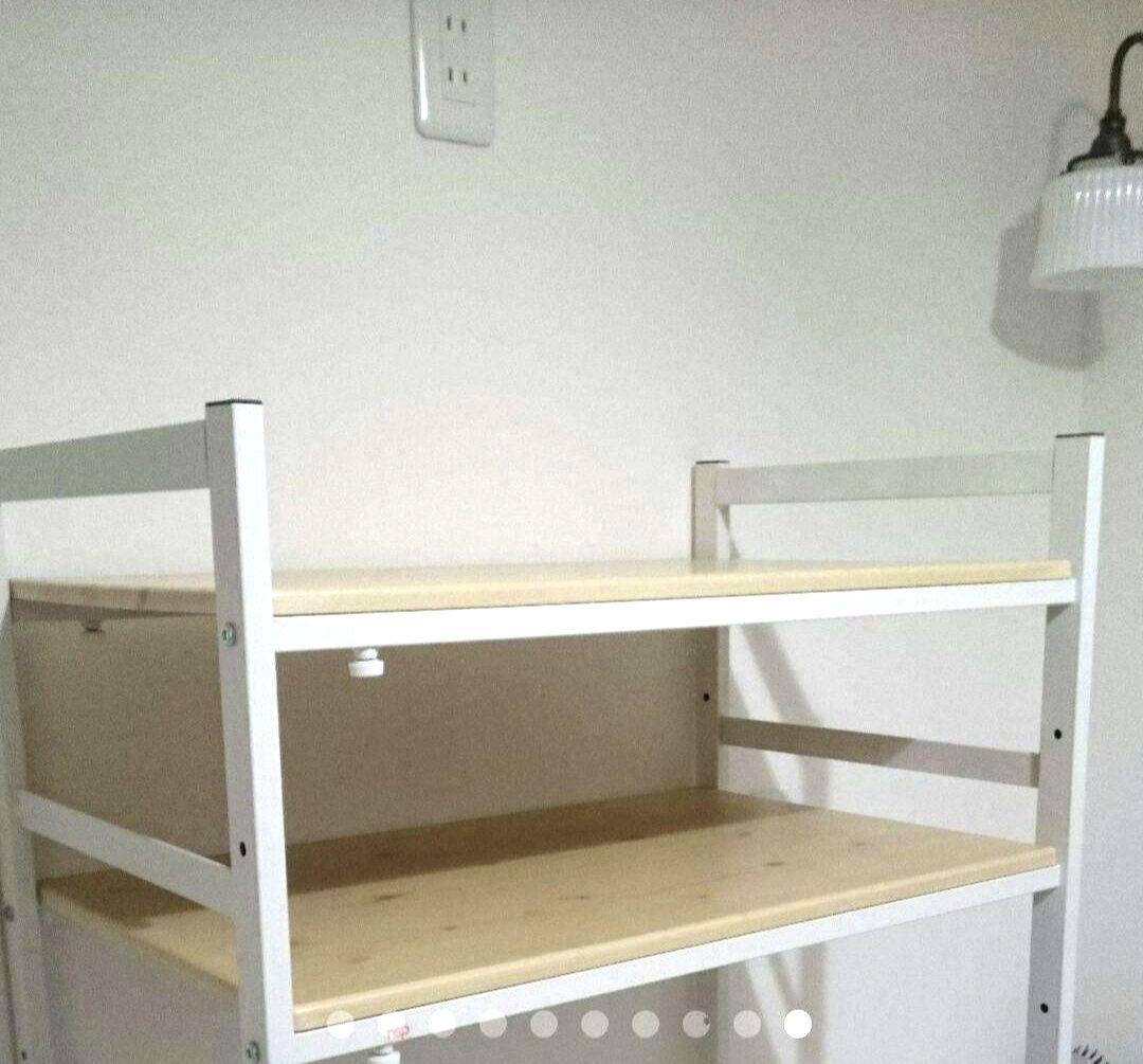 美品★ナチュラルカントリー　ランドリーラック　キッチンラック