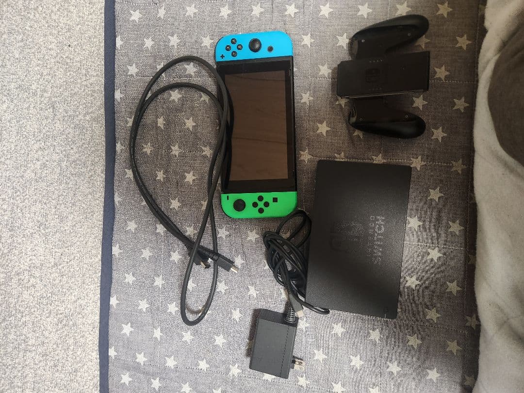 キ*コ様 Nintendo Switch グリーン/ブルー 本体　全部セット