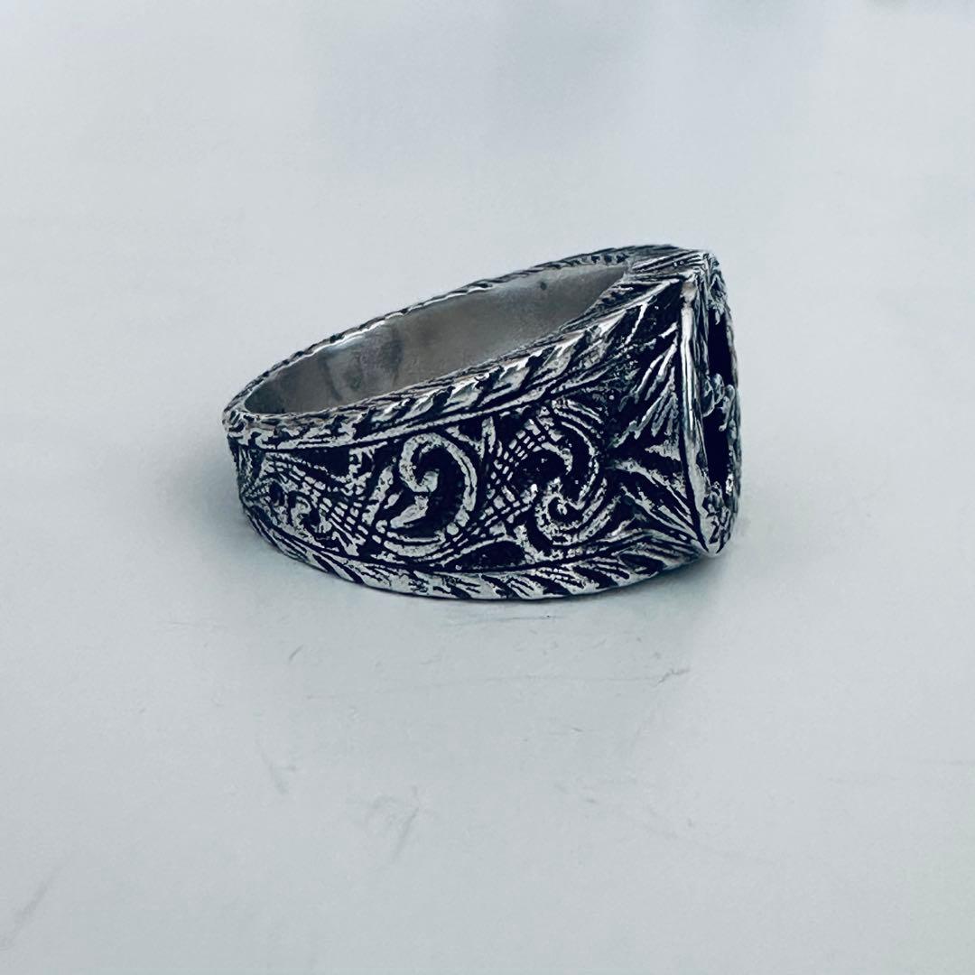 美品 グッチ インターロッキングG シルバーリング 指輪 20号