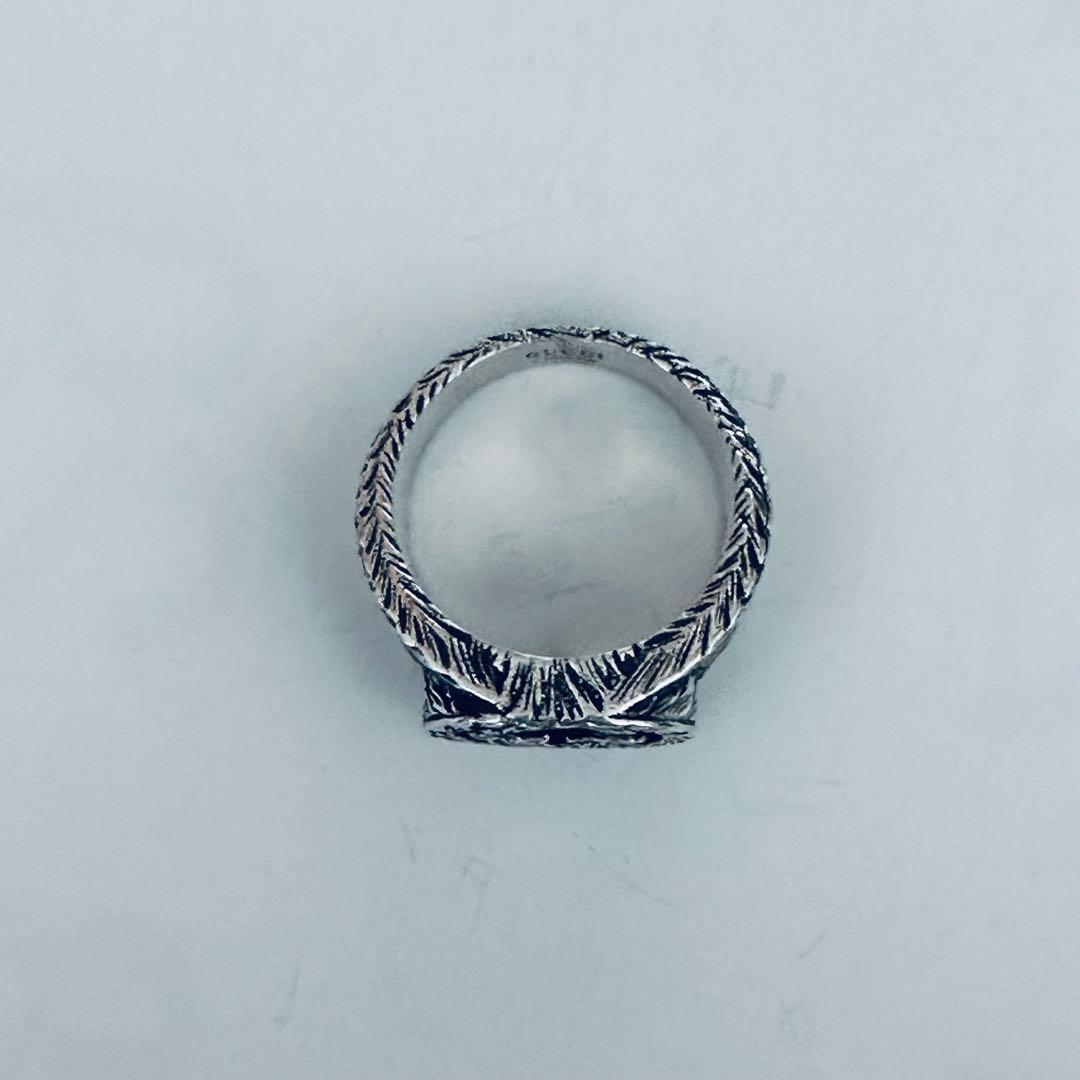 美品 グッチ インターロッキングG シルバーリング 指輪 20号