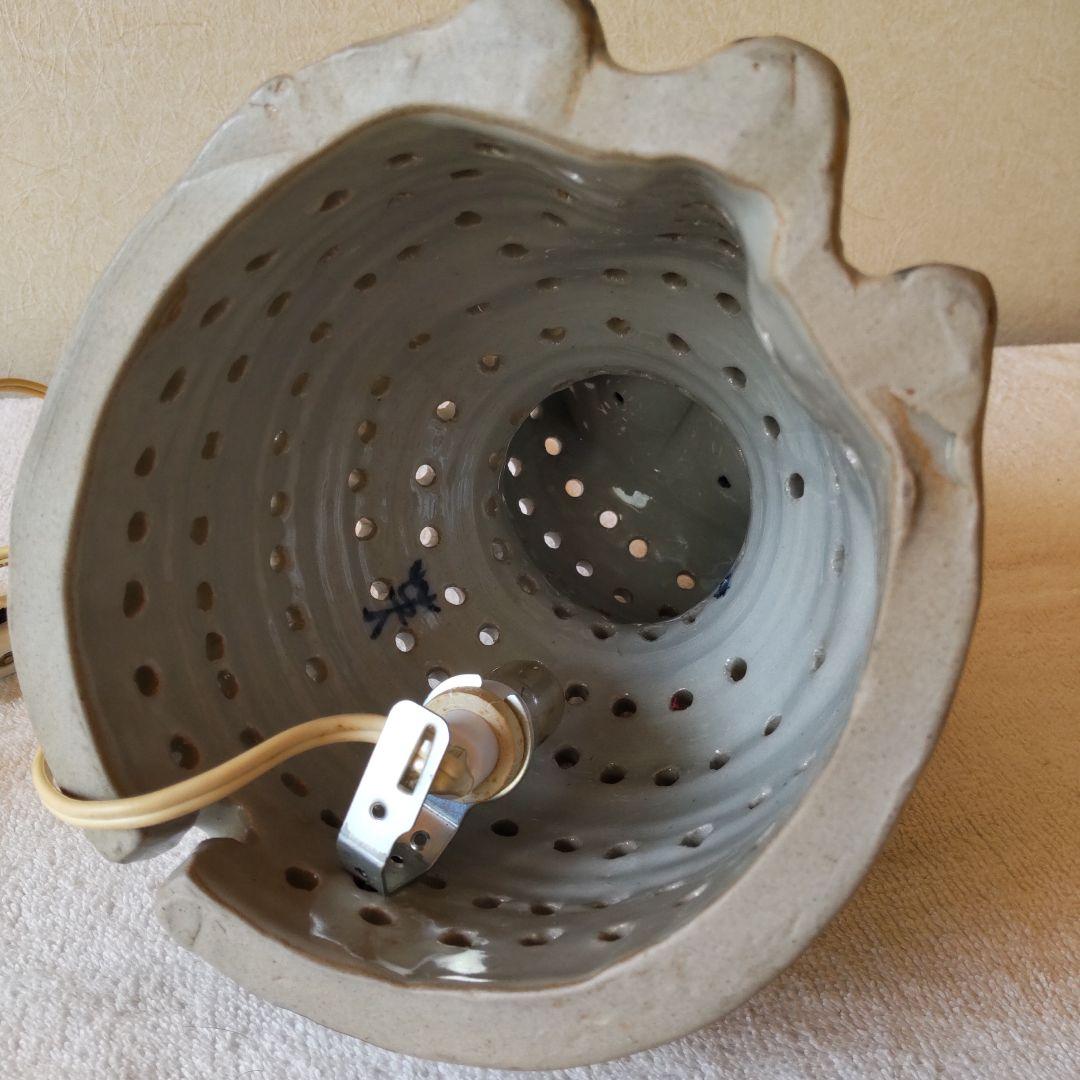 昭和レトロ　陶器の猫のランプ 　猫の照明