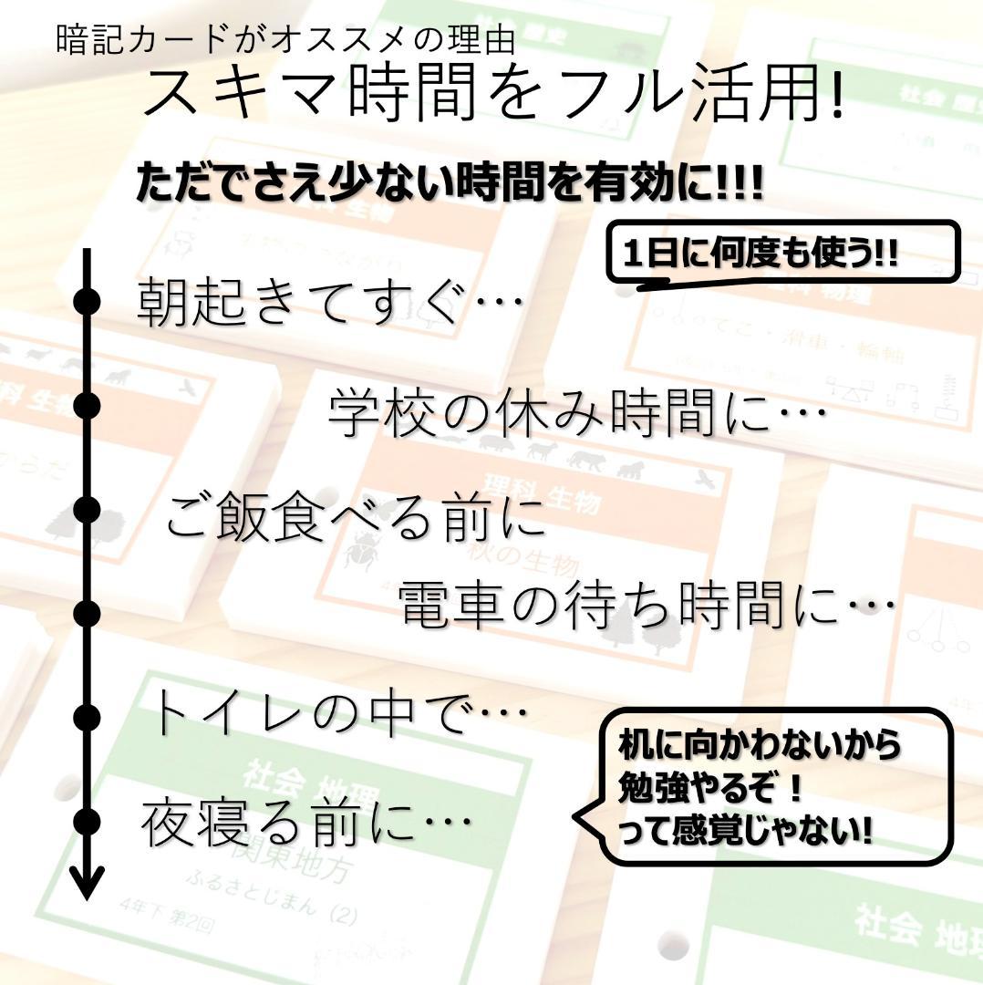 中学受験 暗記カード【5年下 理社国16-18回】 予習シリーズ 組み分け対策