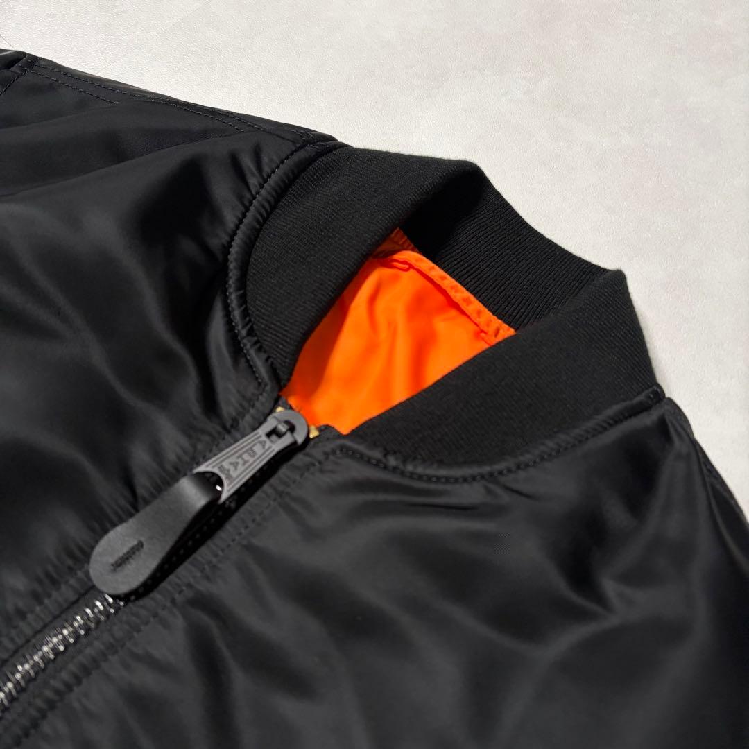 【超美品】アルファインダストリーズ MA-1 フライトジャケット ブラック M