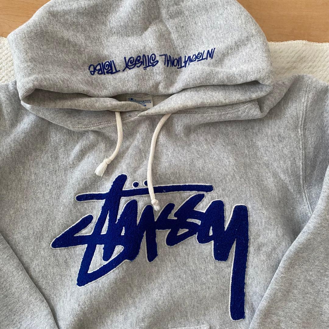 ゆ*い様 メルカリ1点物stussy champion reverse weav