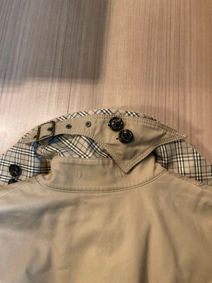 バーバリーブルーレーベル トレンチコート ノバチェック ベルトライナー付