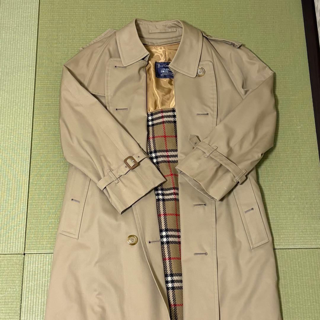 【Burberry】ベージュ トレンチコート チェック裏地